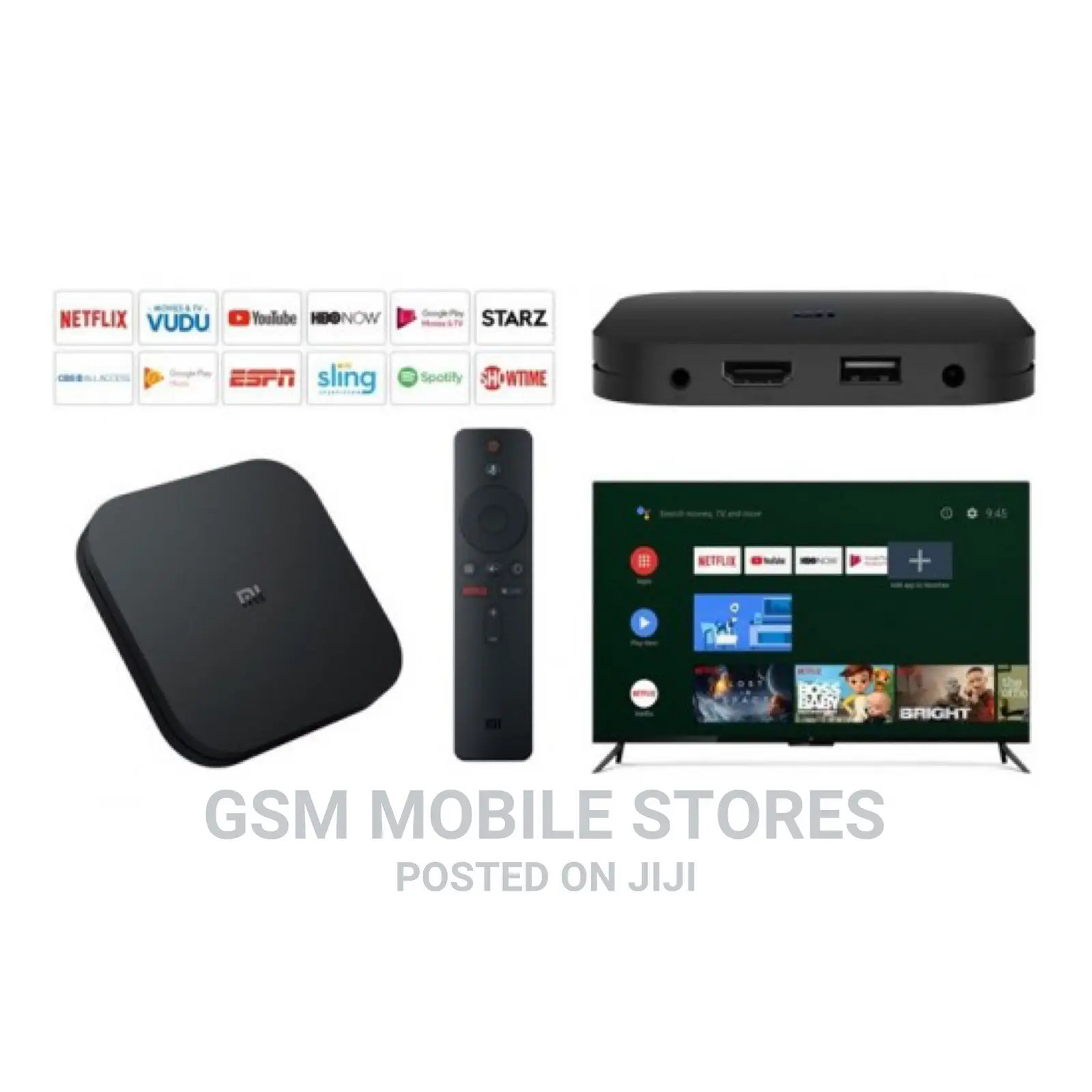 Mi Box S Smart WIFI Bluetooth 4K HDR Android TV Box