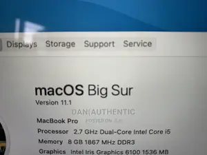Laptop Apple MacBook Pro 2015 8GB Intel Core I5 SSD 256GB