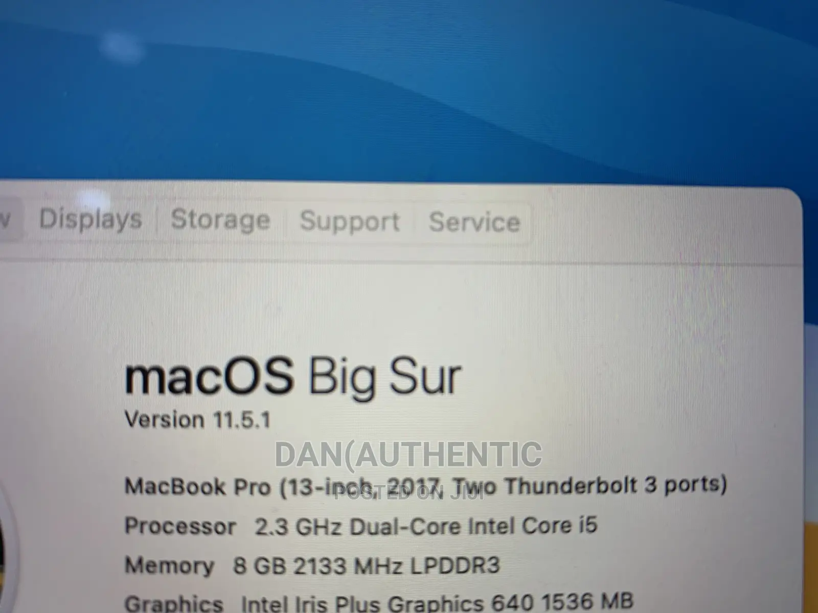 Laptop Apple MacBook Pro 2017 8GB Intel Core I5 SSD 1T