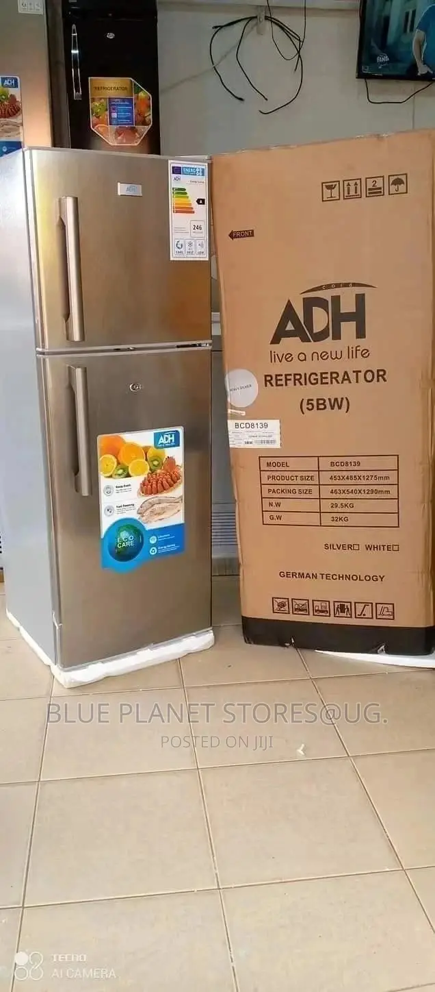 ADH 158litres Double Door Refrigerators || Silver Colour.