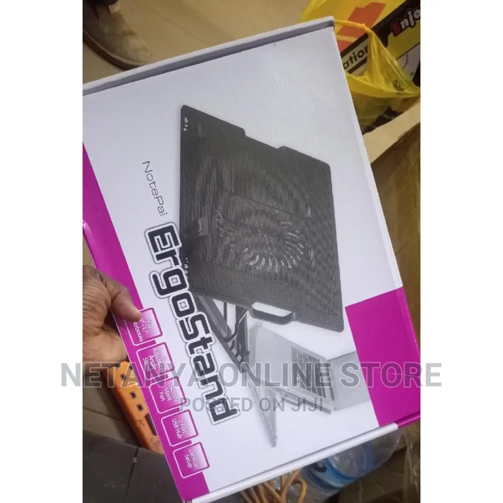 Laptop Ergostand and Cooling Pad.