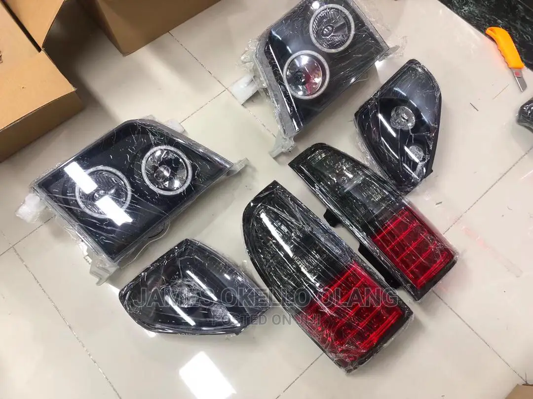 Smoked Headlamp and Tail Light for Prado Tx Old Modle