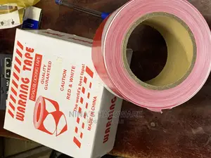 Red and White Warning Tape