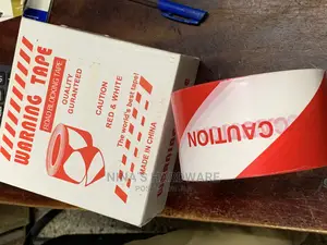 Red and White Warning Tape
