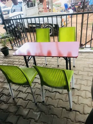 Set of Plastic Chairs and Table