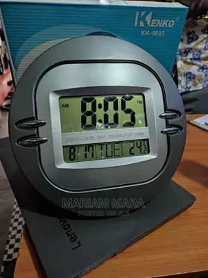 Digital Wall Clock With Temperature Metre