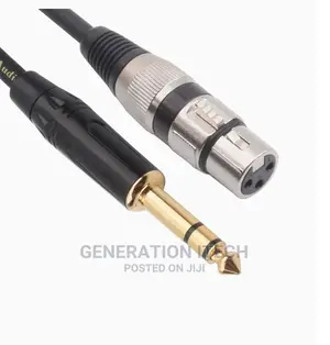 XLR Female to 1/4 Inch (6.35mm) TRS Jack Cable- 5meters