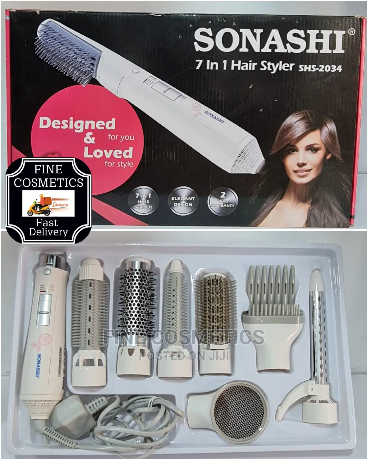 SONASH 7 in 1 Hair Styler, Multi Function Electric Combs