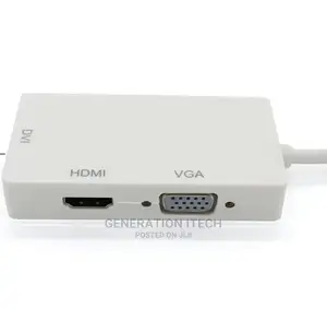 Mini Display Port (Thunderbolt) To Hdmi, Vga DVI Adapter