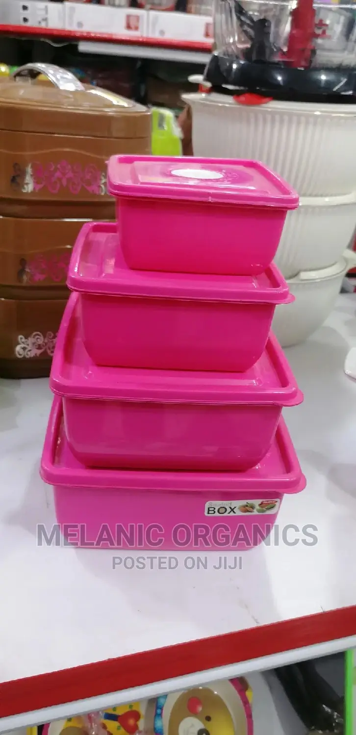 4 Plastic Storage Containers