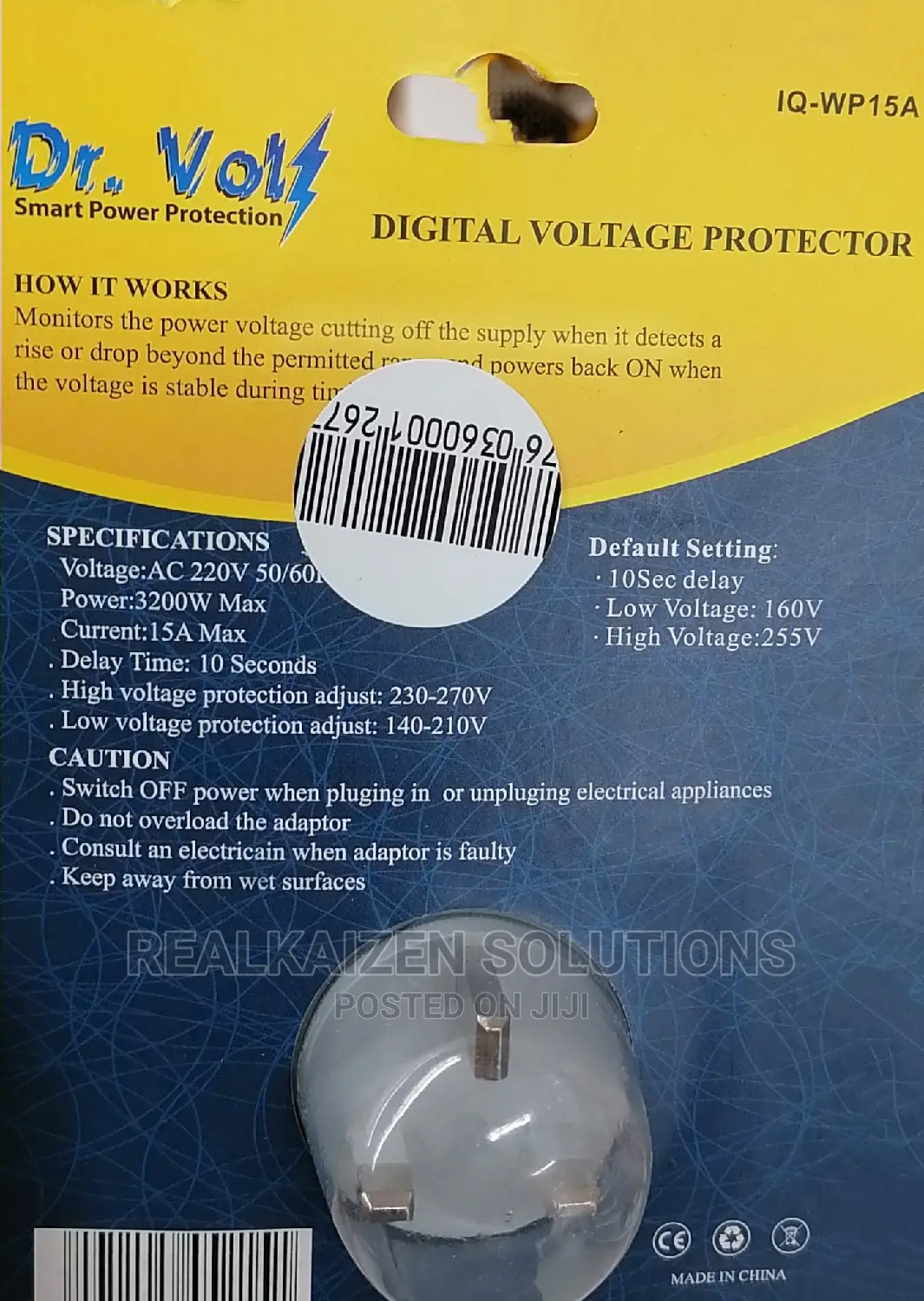 Dr Volt Intelligent Smart Digital Voltage Protector 3200W