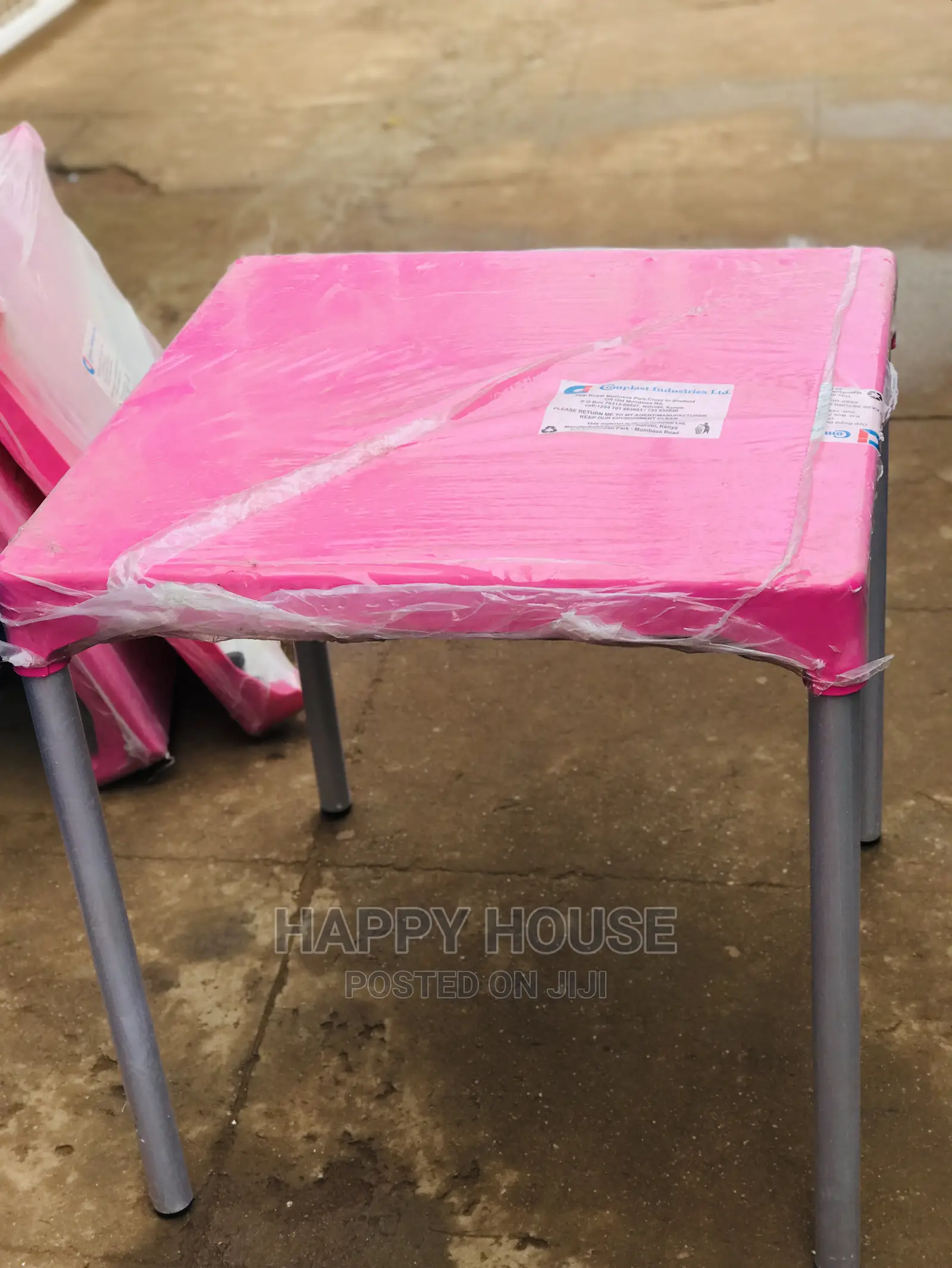Plastic Table With Steel Stands