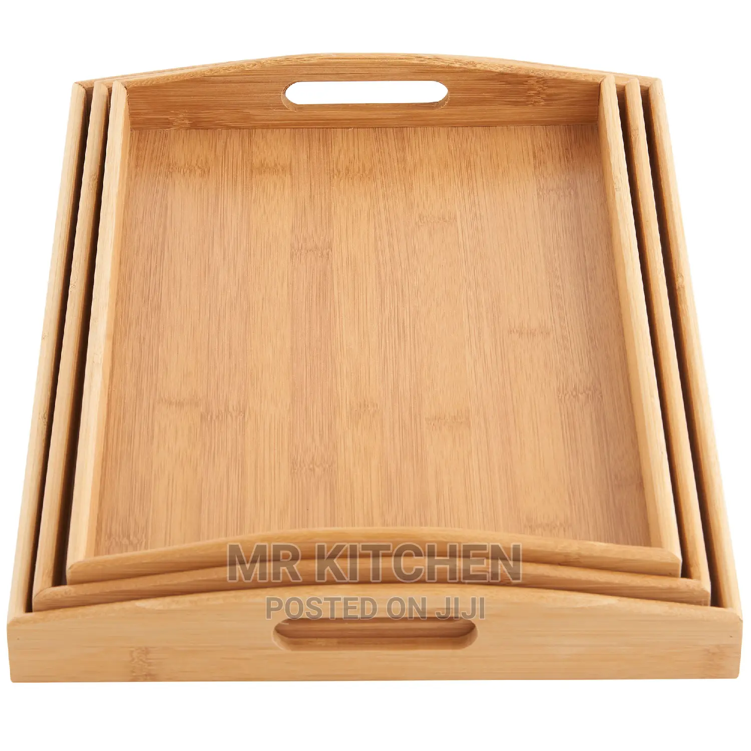 Bamboo Wooden Trays(3piece)