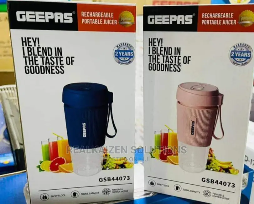 Geepas 300ml Portable Rechargeable Personal Blender 50W