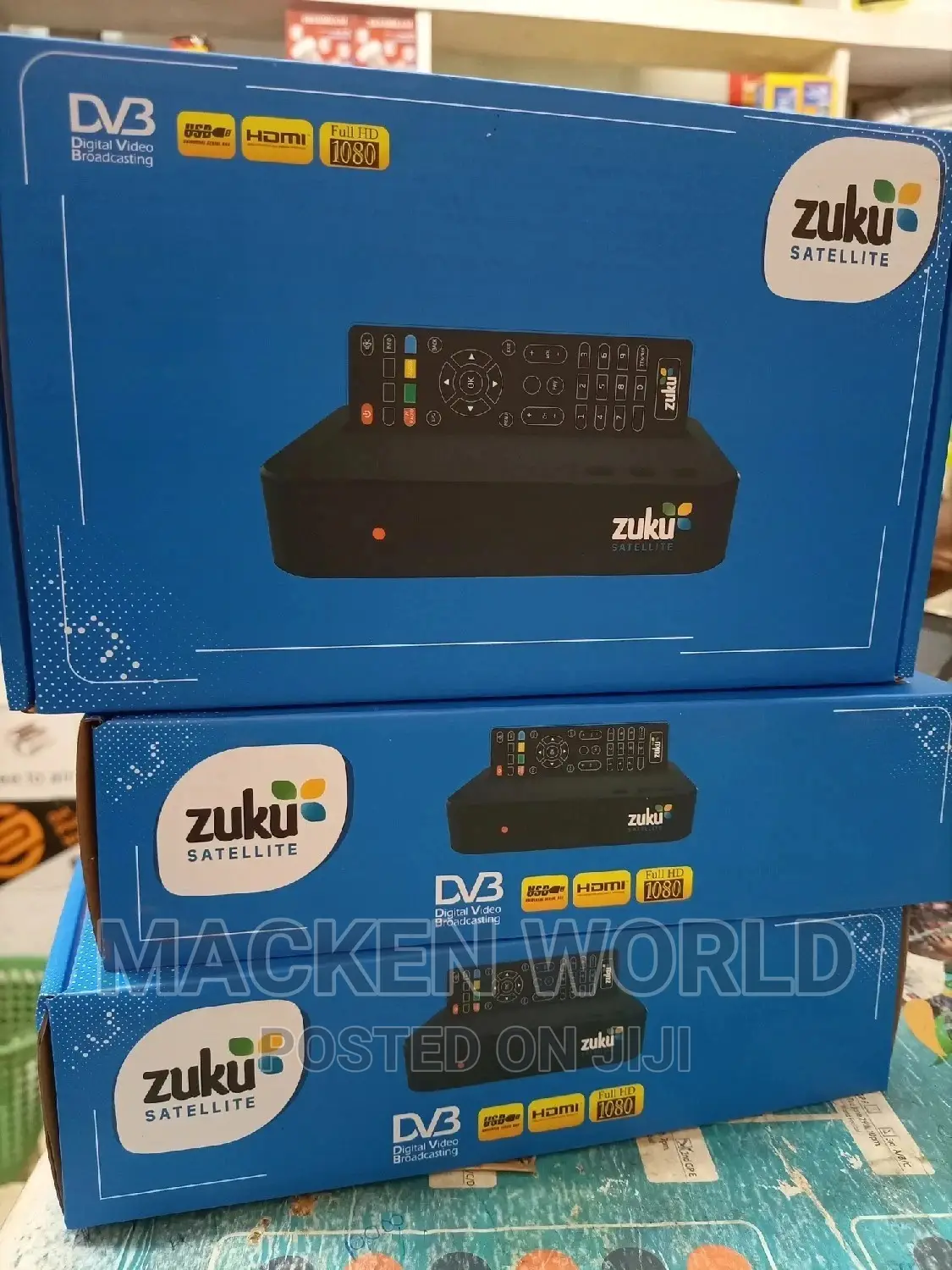Zuku Full KIT Dish,Decoder,Remote