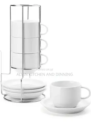 12 Pieces Cappuccino Cups With Saucers
