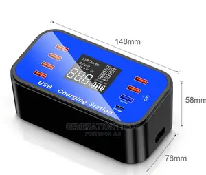 8 Port Usb Charging Station With Quick Charging 3.0 Usb Slot