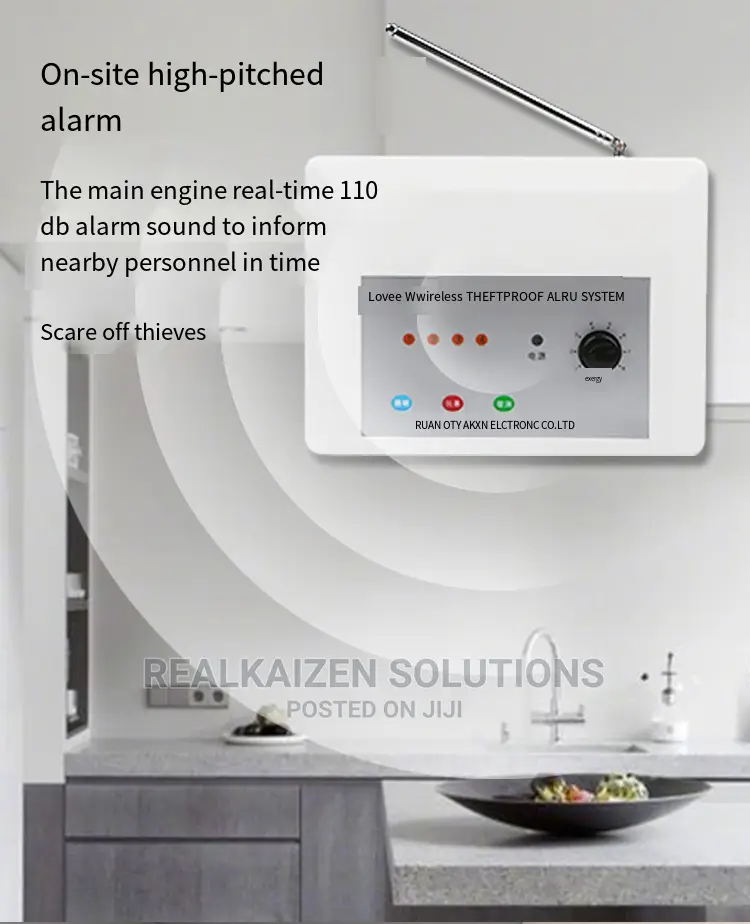 Wireless Remote Control Motion Sensor Antitheft Alarm System