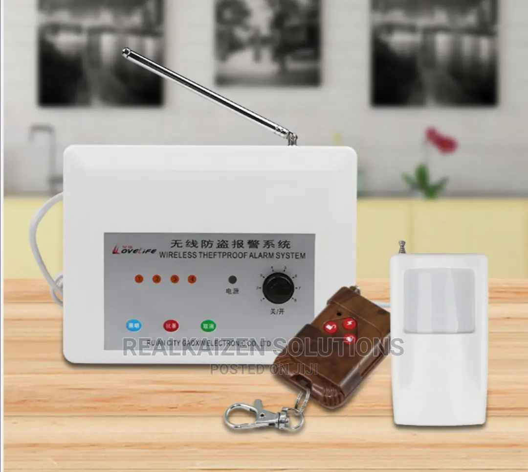 Wireless Remote Control Motion Sensor Antitheft Alarm System