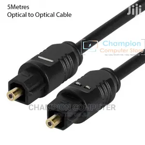 Digital Optical Fibre Audio Toslink Male to Male Cable -5m