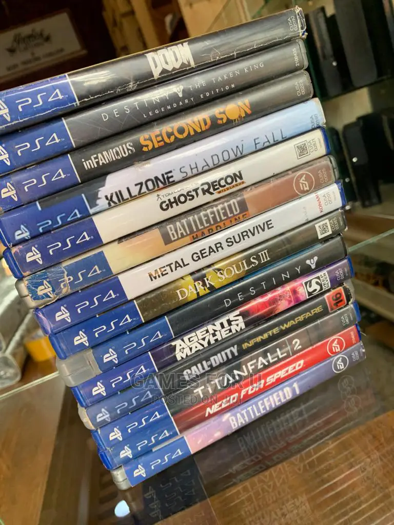 Used Ps4 Games Both in Softcopy and Cds.