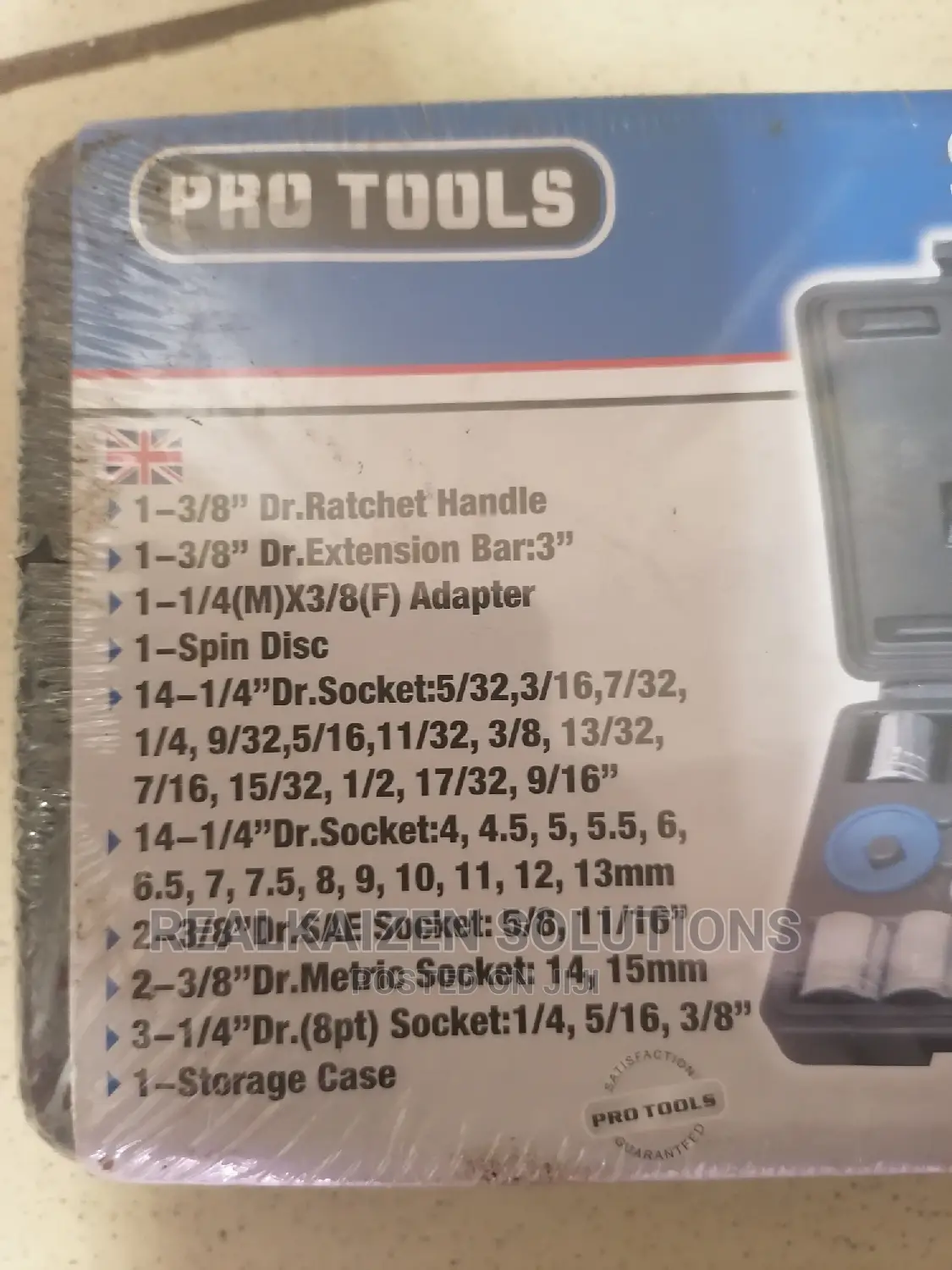 Pro Tools 40piece Metric Socket Set