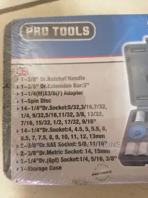 Pro Tools 40piece Metric Socket Set