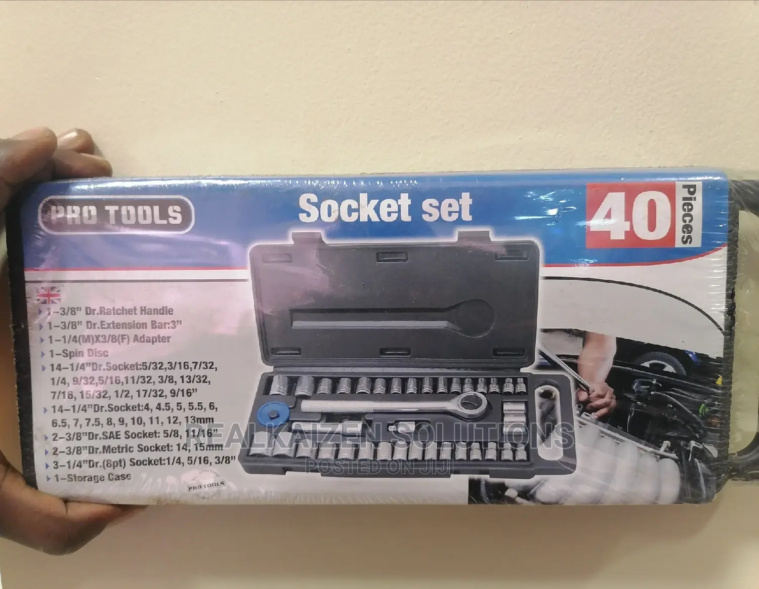 Pro Tools 40piece Metric Socket Set