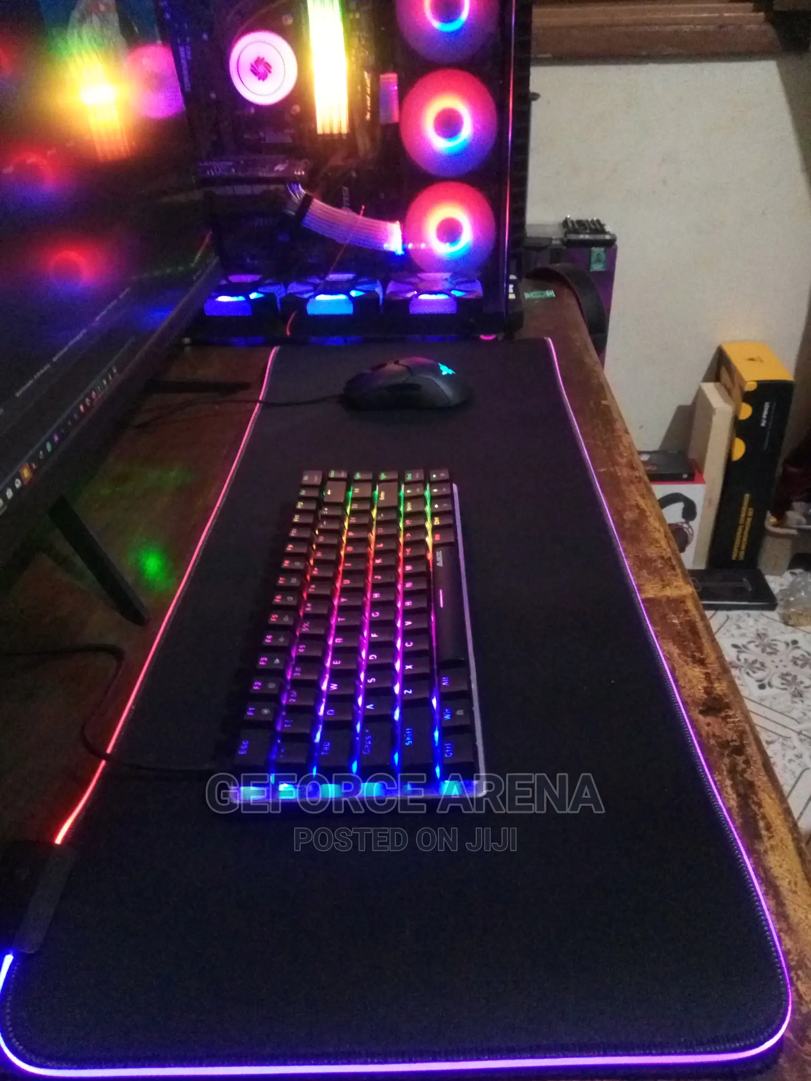 GMS-X5 Gaming Mouse Pad With RGB + Free Delivery