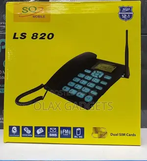 Sq Ls 820 Dual Sim Wireless Desk Phone Landline, All Network