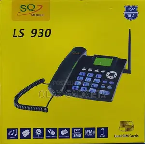 SQ LS 930 Dual Sim Deskphone Landlines, FM Radio, Recording