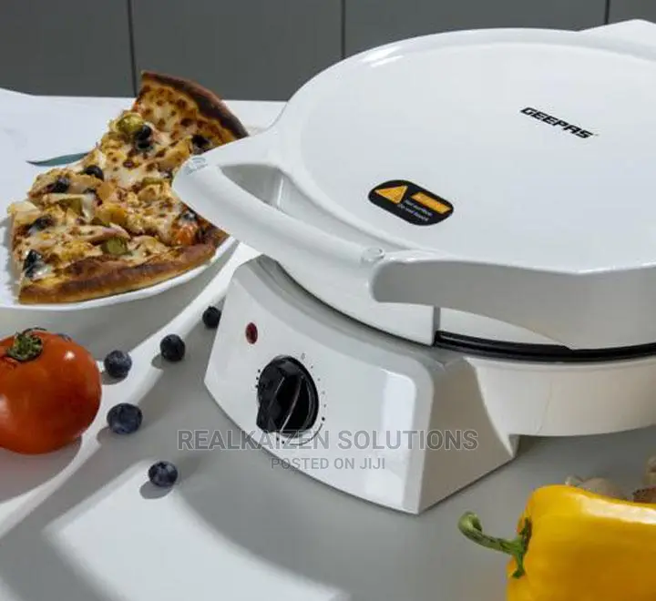 Geepas Non-Stick Double Heat Pizza Maker 1800W
