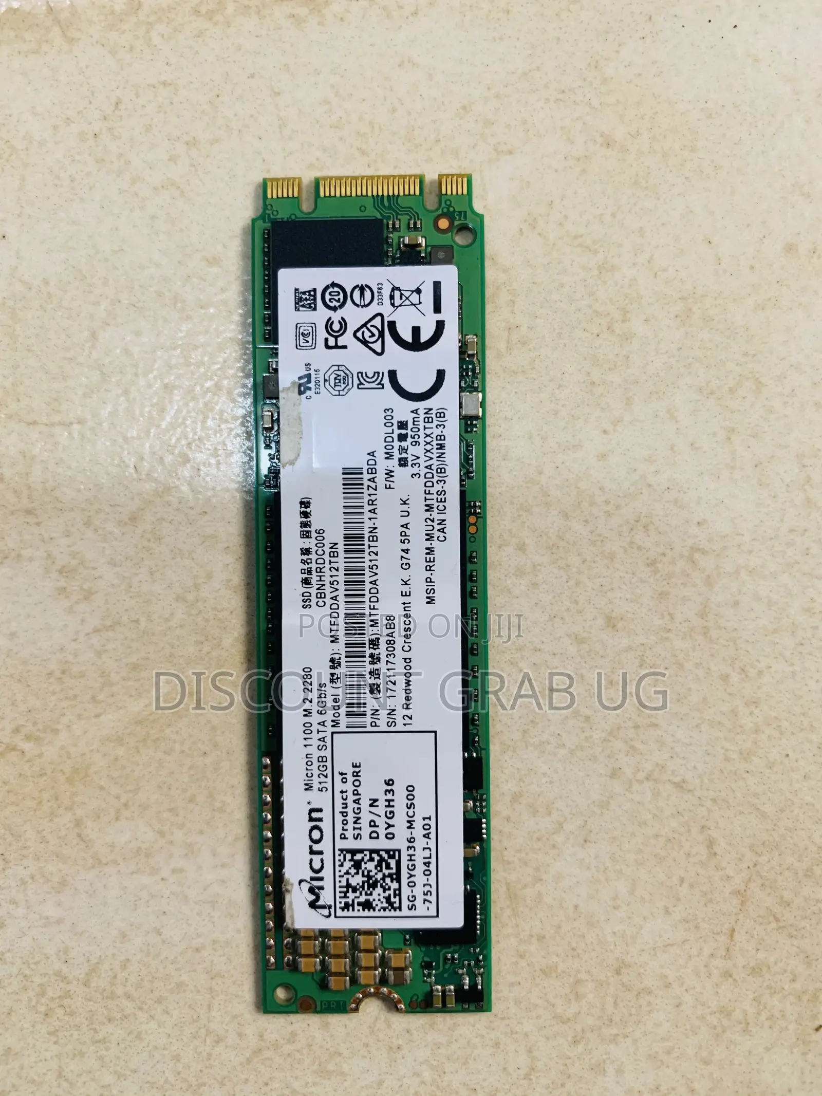 Micron 512gb M.2 Ssd