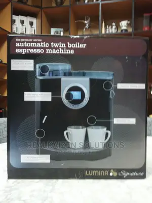 Lumina Signature Automatic Twin Cup Espresso Machine 1300W