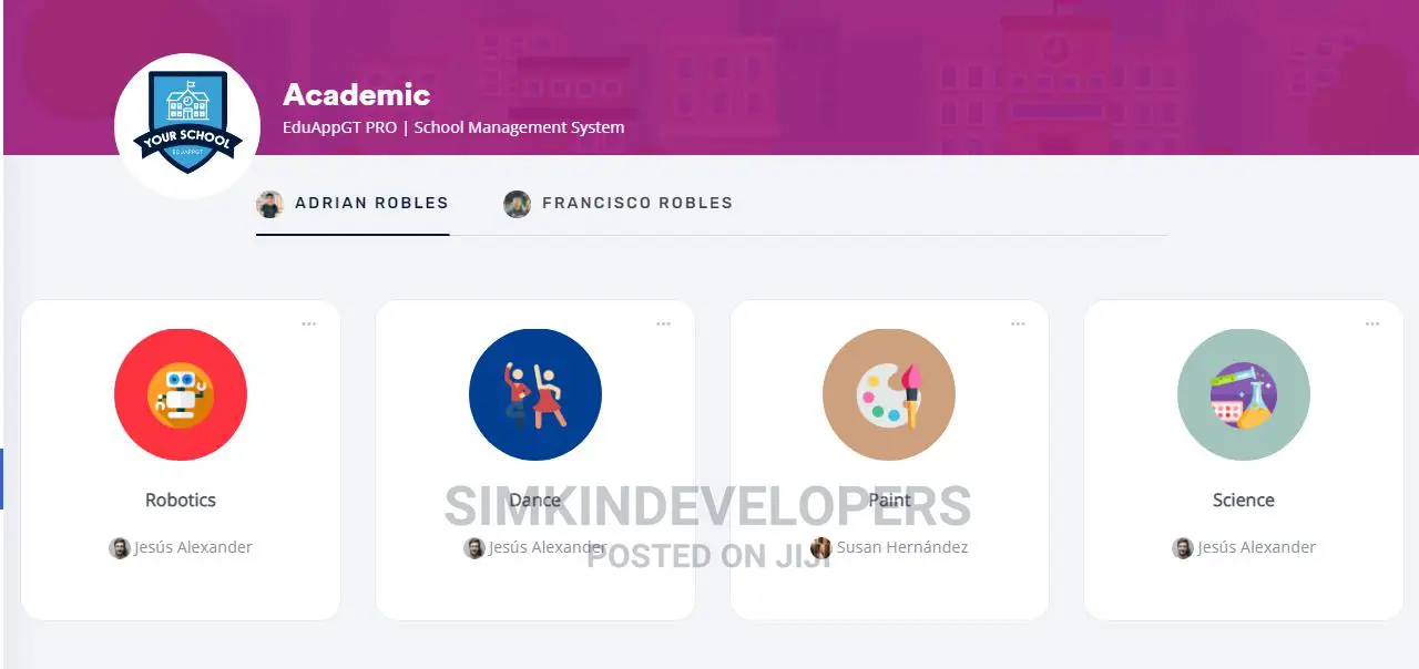School Management School With ZOOM Class Support
