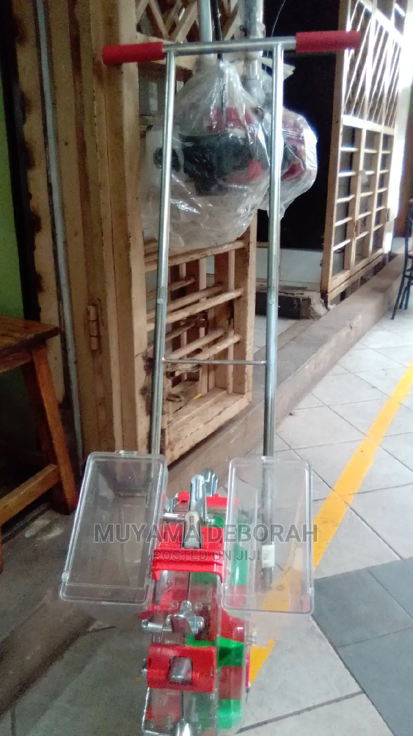 Hand Push Seed Planter Double
