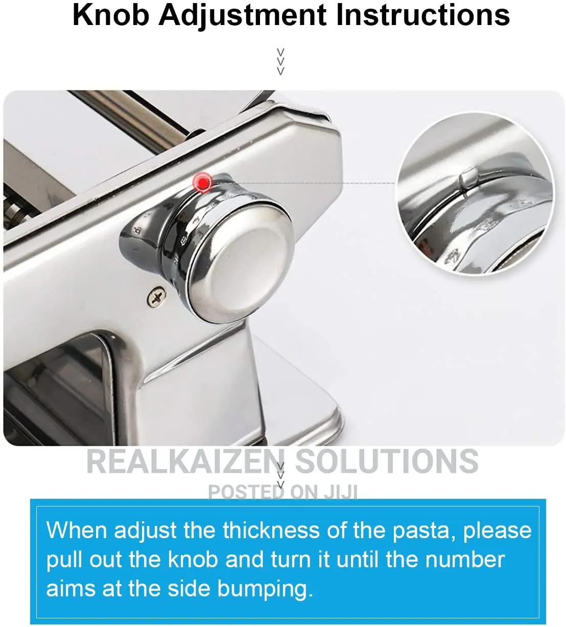 SHULE Stainless Steel Hand Crank Spaghetti Pasta Roll Maker