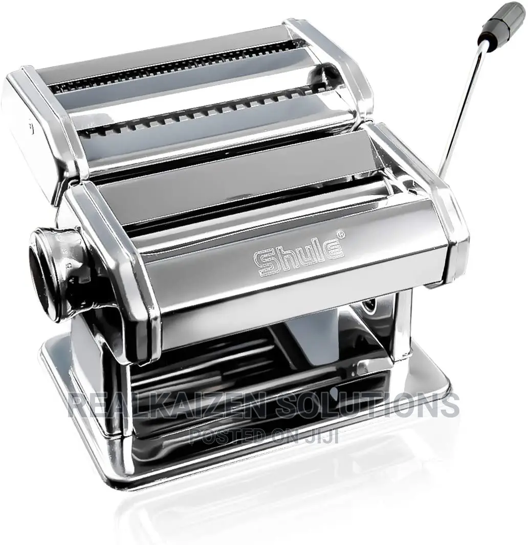 SHULE Stainless Steel Hand Crank Spaghetti Pasta Roll Maker