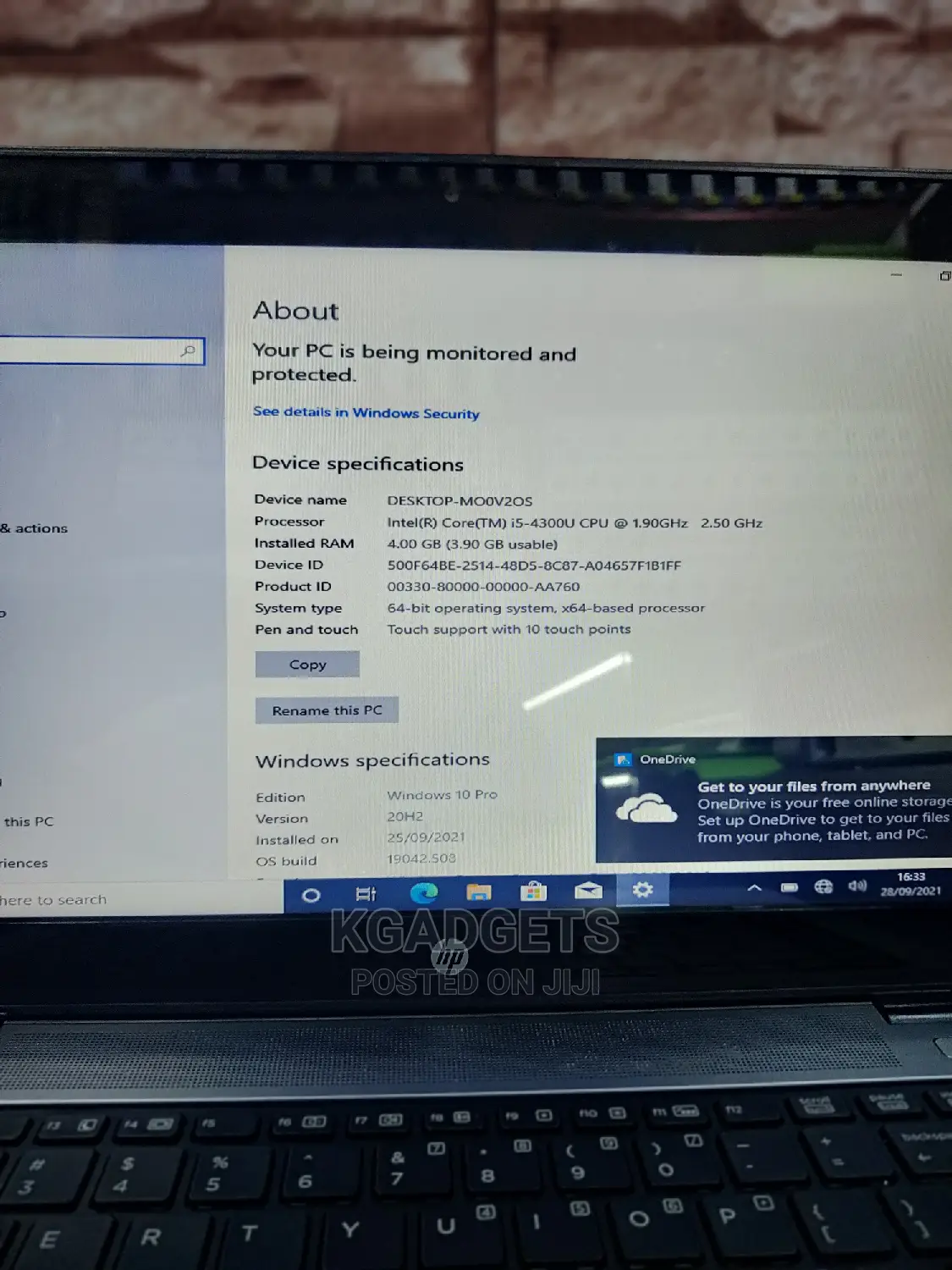 Laptop HP EliteBook 840 G2 4GB Intel Core I5 HDD 500GB