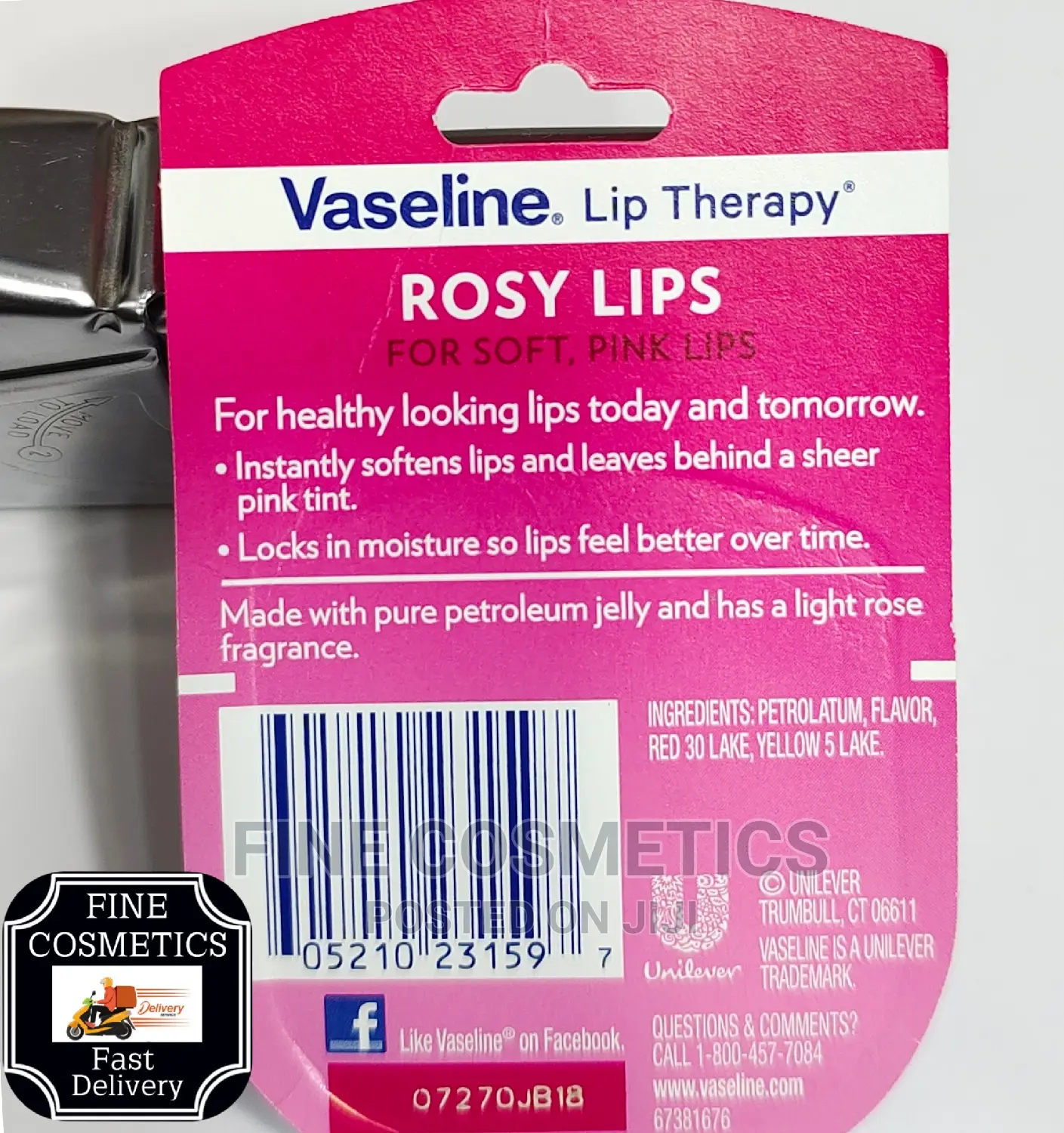 Original Vaseline Lip Therapy Lip Balm For Pink Rosy Lips