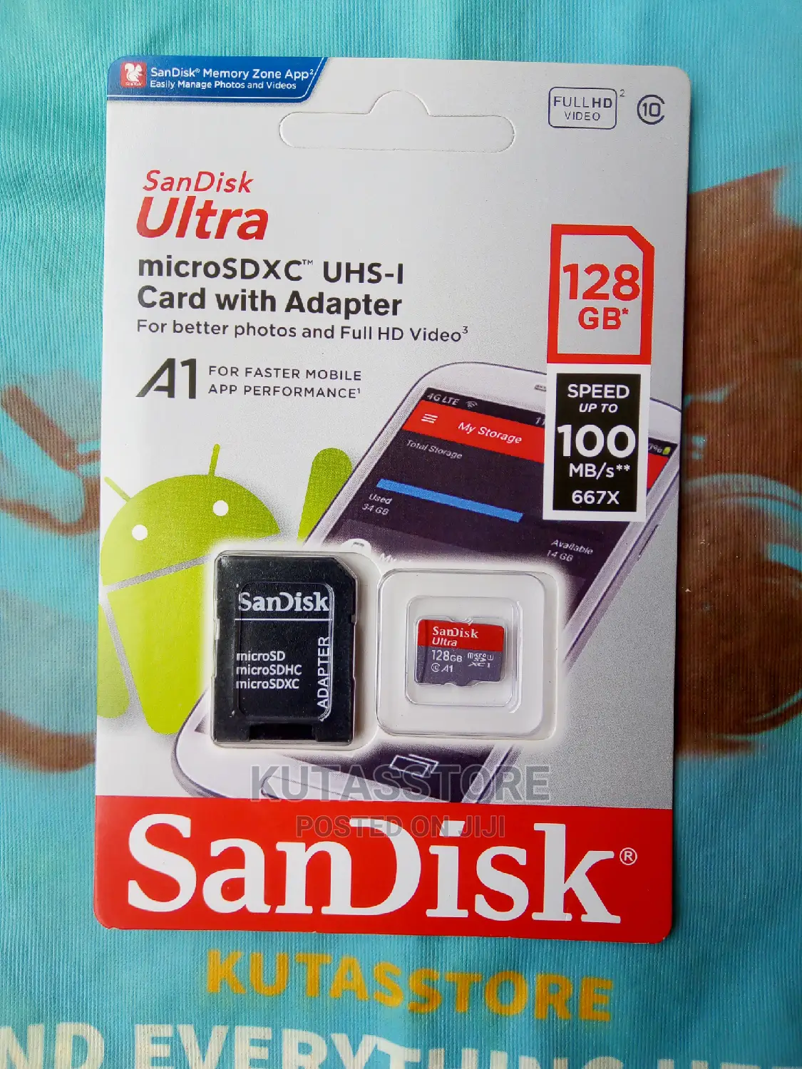 Sandisk Micro SD Card Memory Card 128GB