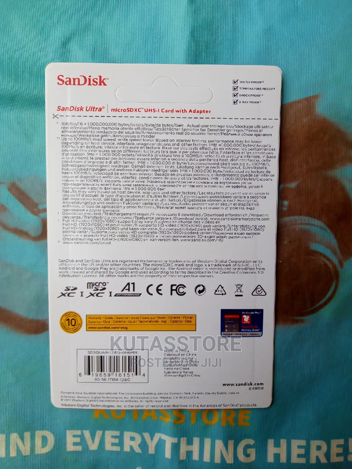 Sandisk Micro SD Card Memory Card 128GB