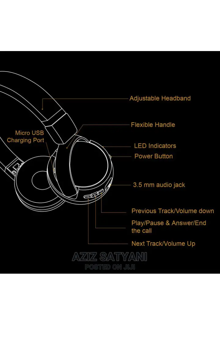Wireless Bluetooth Headphones Extra Bass Water Resistant