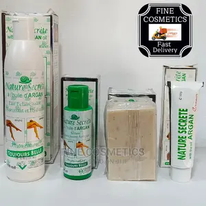 Nature Secret Lightening Set of 4; Lotion, Oil, Soap + Tube