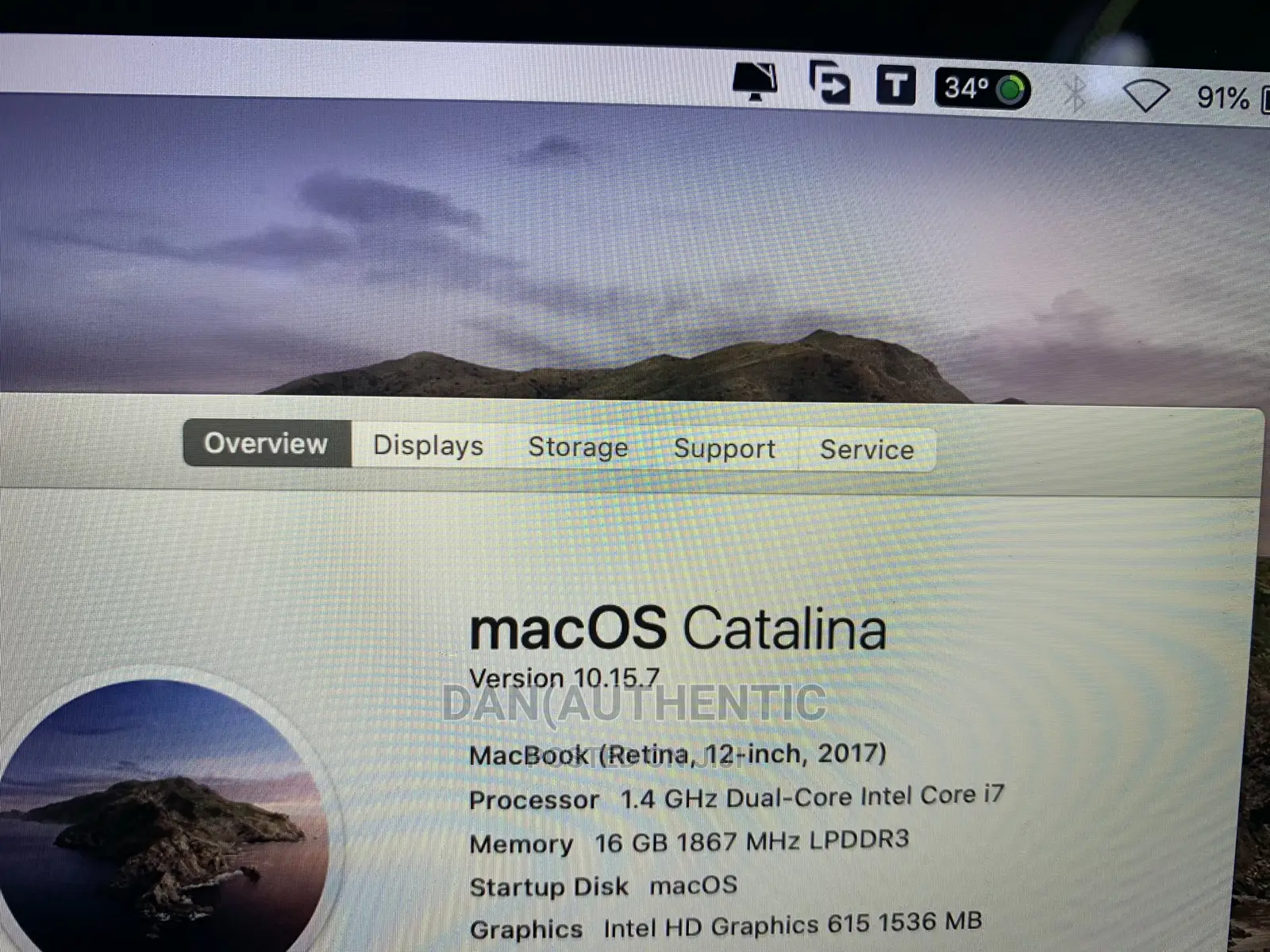 Laptop Apple MacBook 2017 16GB Intel Core I7 SSD 500GB