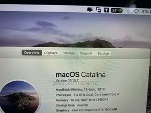 Laptop Apple MacBook 2017 16GB Intel Core I7 SSD 500GB