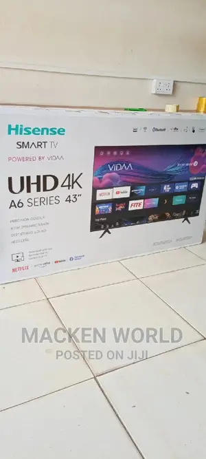 43" Hisense Smart UHD 4k + 5years Warranty Brand New