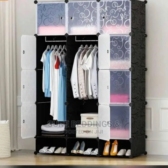 3 Columns Durable Heavy Duty Plastic Wardrobe