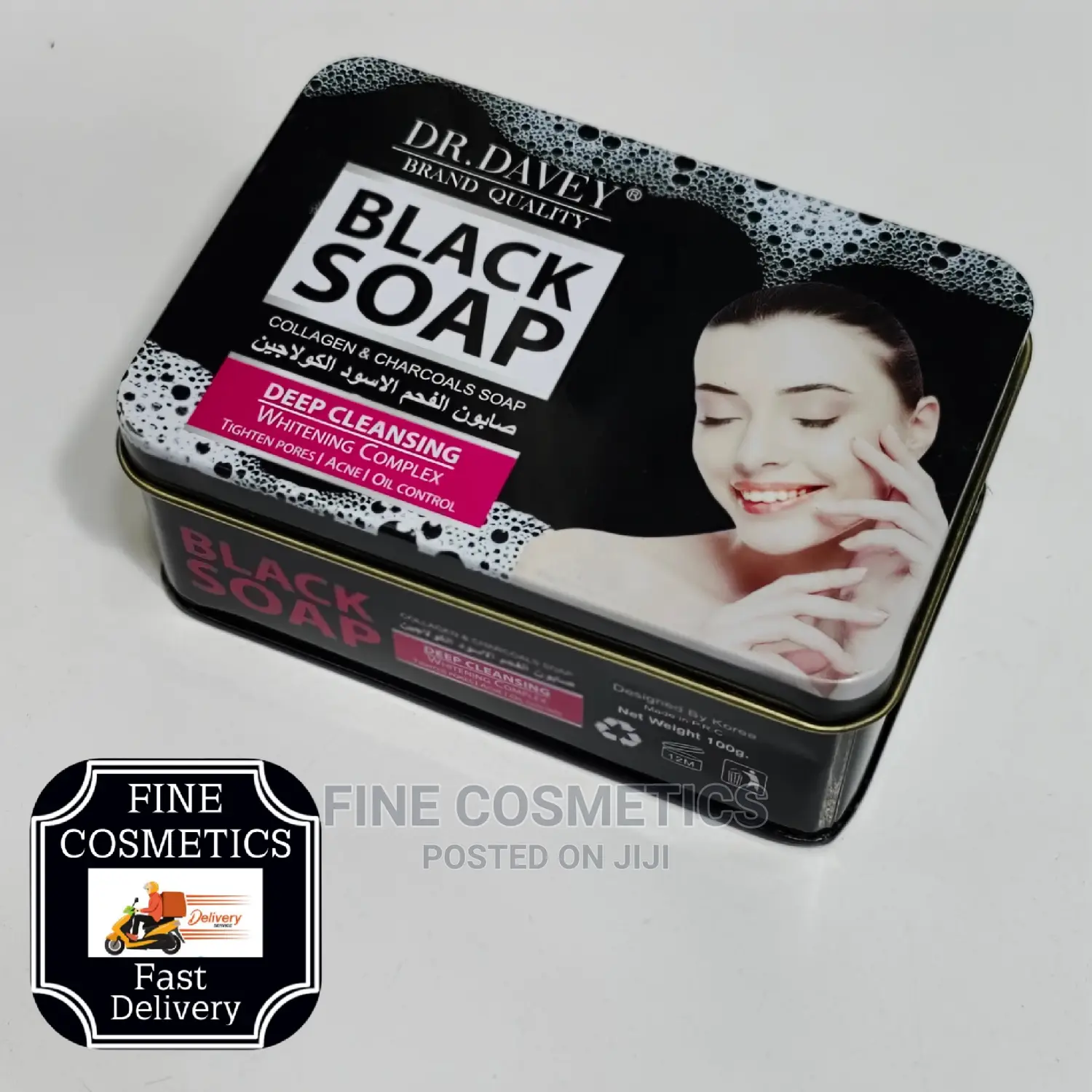 Dr Davey Deep Cleansing Whitening Black Soap