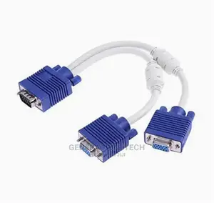 Vga Y Splitter Cable - Conect Two Displays To One Source